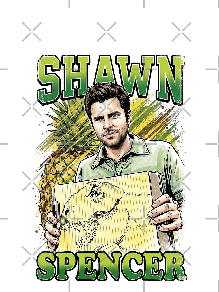 Shawn Spencer Psych Retro 90s Vintage Bootleg Style by Thogan0416