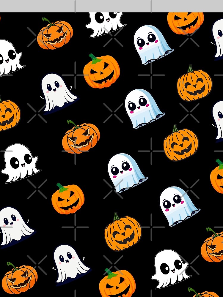 Ghost and Pumpkins Halloween Pattern by tinytwist