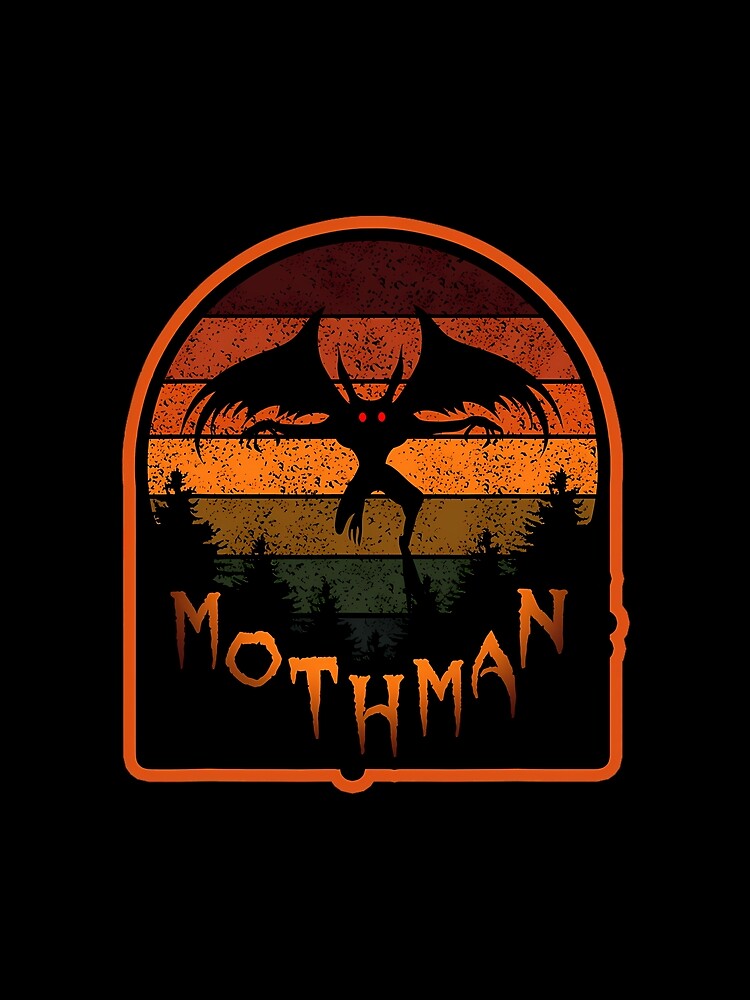 Cryptid Vintage Orange Mothman Folklore by awshozlas76