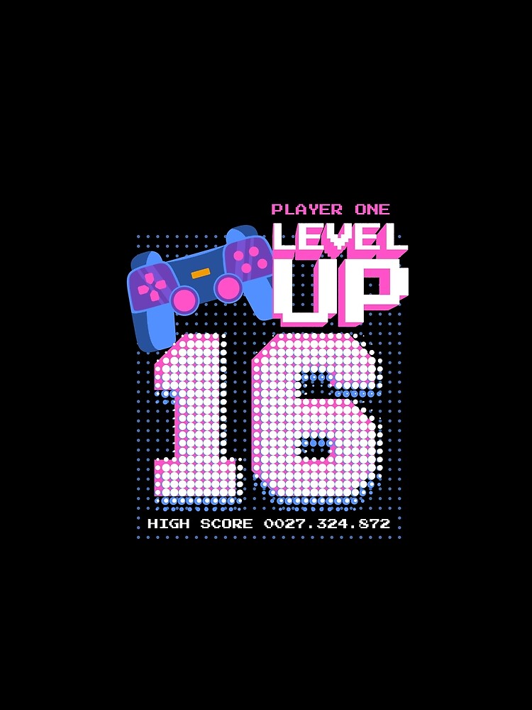 Player One Level Up 16 by patternprint1