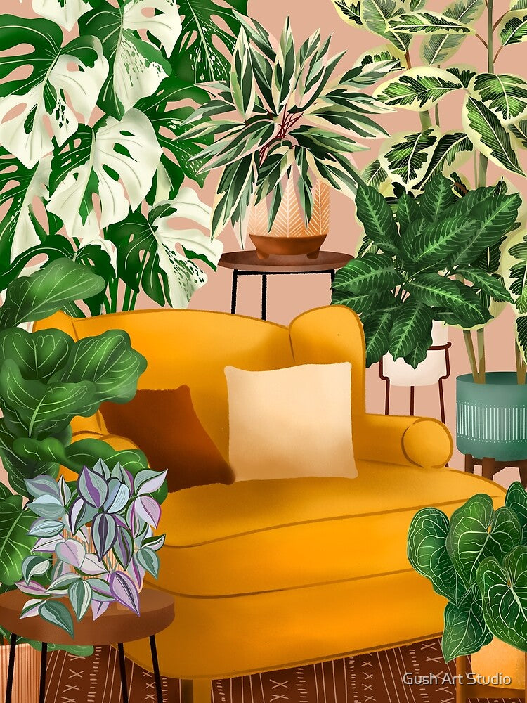 Cute Cozy Room Full Of Plants by Ana Moguš