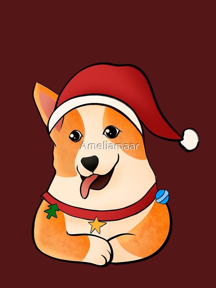 Cute Corgi Christmas Wear by Ameliamaar