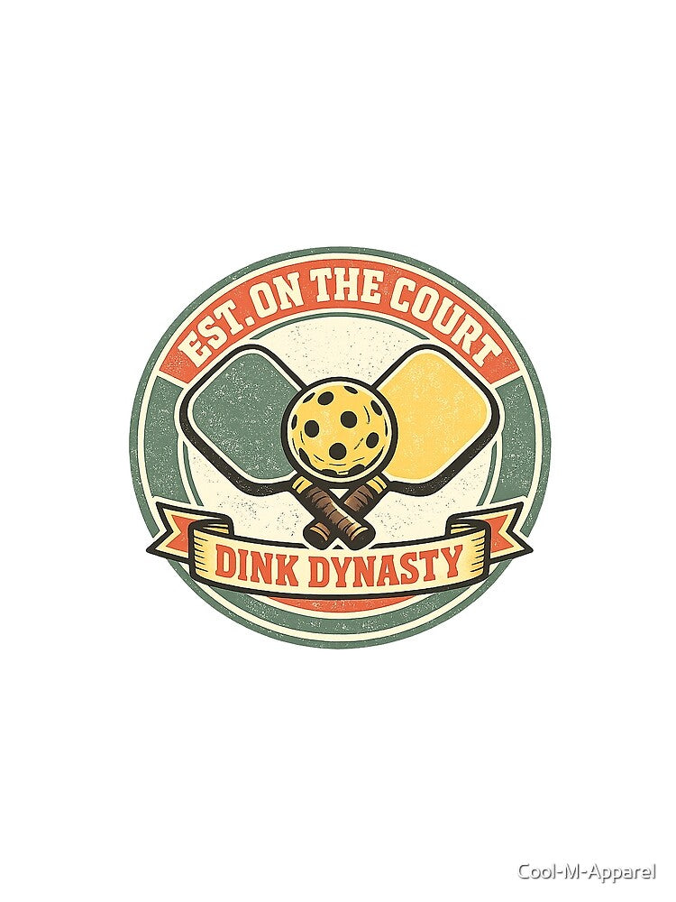 Weekend Dinker Retro Patch — Bold Pickleball Club Tee by Cool-M-Apparel