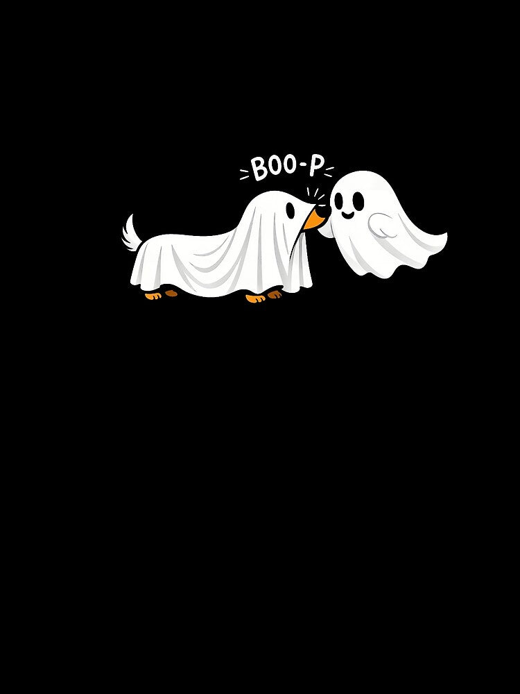 Boo Boo P Dog Ghost Funny Halloween Dog Lover by Teansnack