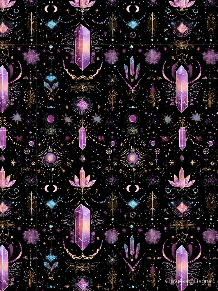 Celestial Crystal Magic Pattern by CleverboyDsgns