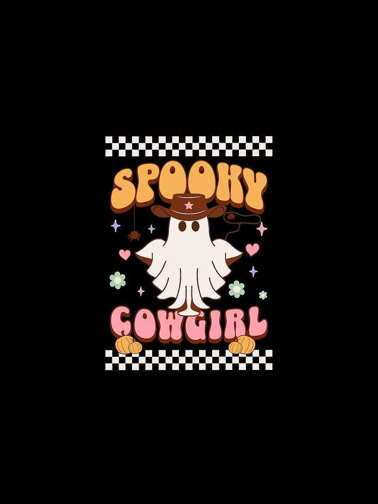 Spooky Cowgirl Western Halloween Ghost by onthemovedesign