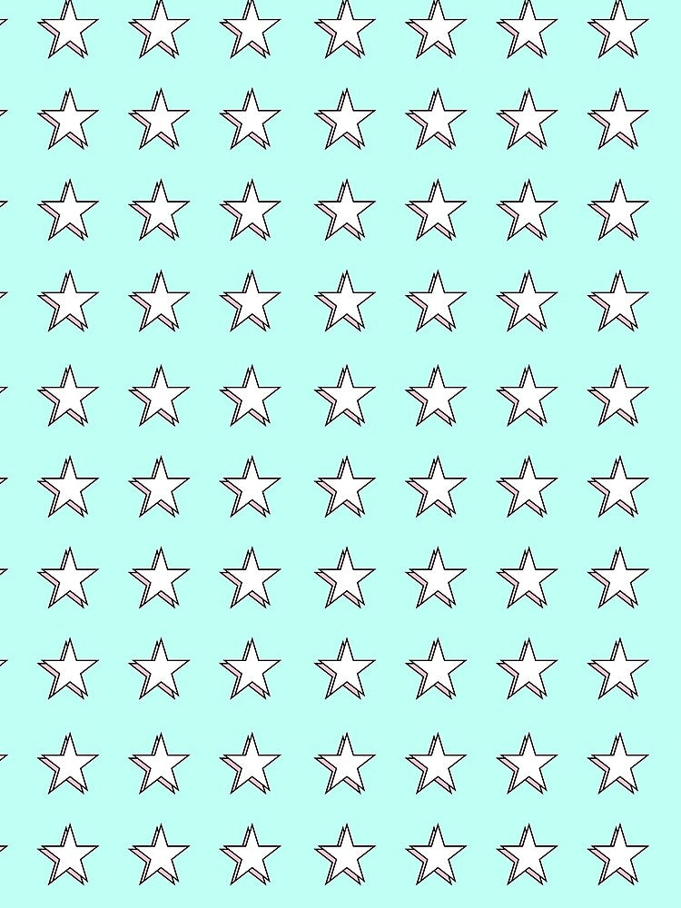 Rose Pink & White Aesthetic Shadow Stars Y2K Retro Star Pack by Aesthetic Crew