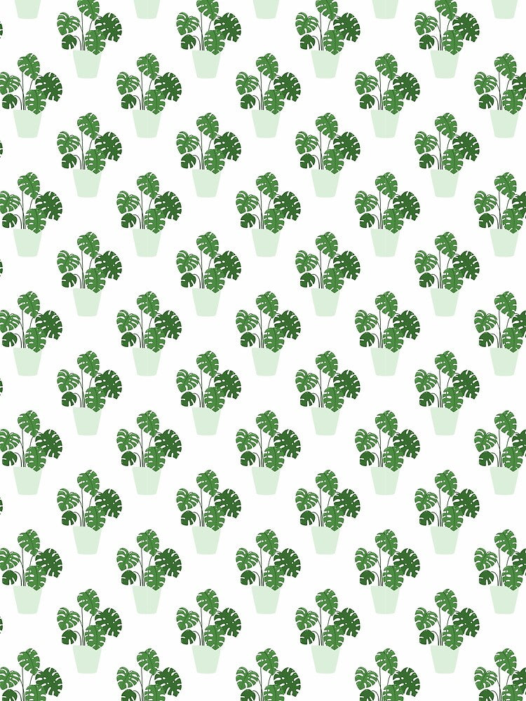 Potted Monstera Pattern by ChaosDesigns876