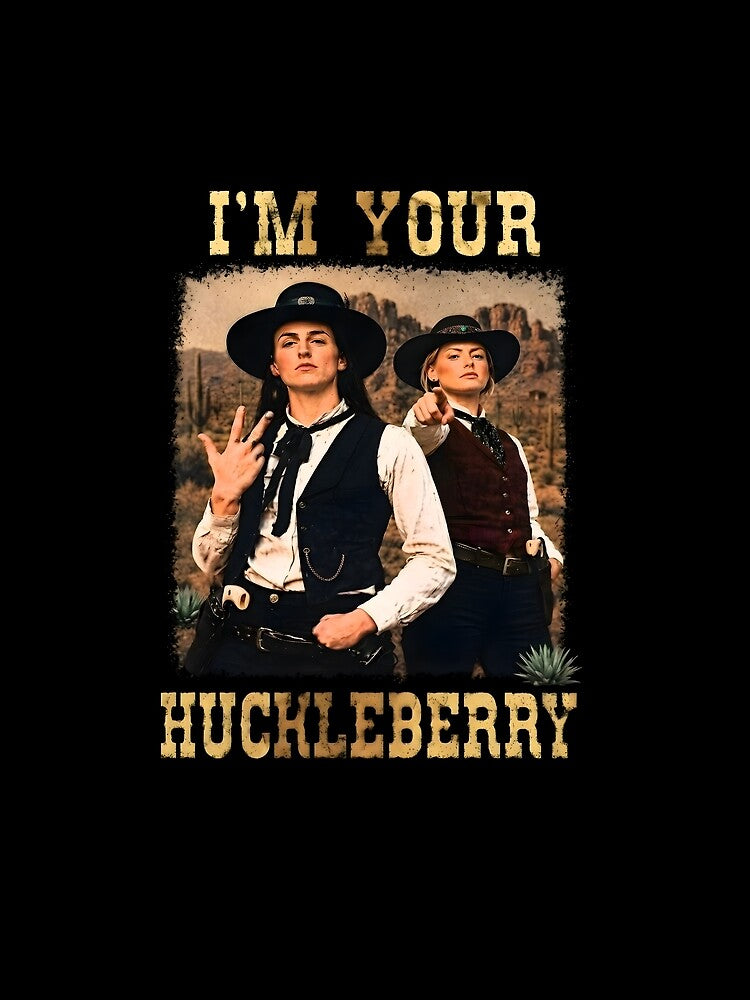 Caitlin-Martin CC I'm Your Huckleberry Western Graphic by ascribbler19