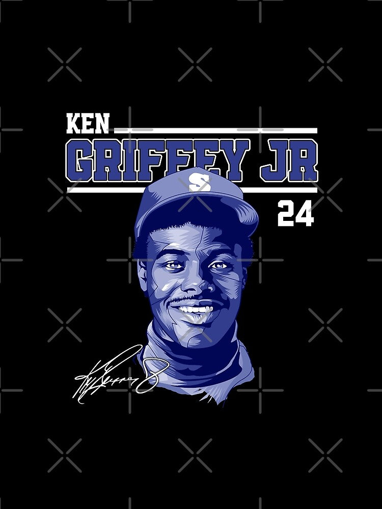 Ken Griffey Jr The Kid Seattle Baseball Legend Signature Vintage Retro 80s 90s Bootleg Rap Style by LedanWyman