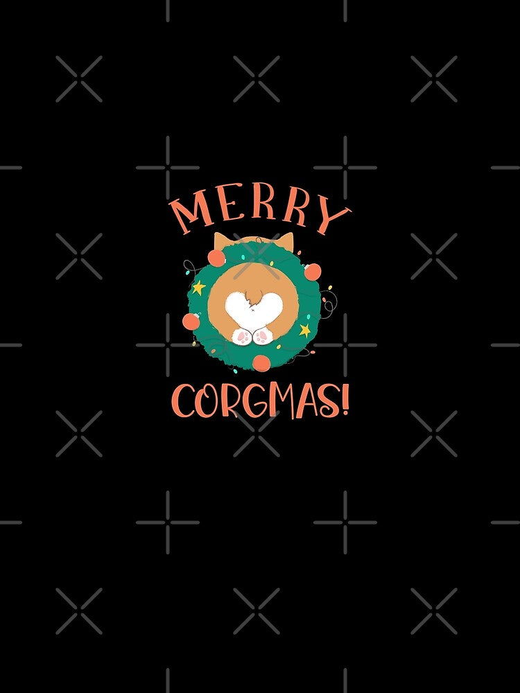 Merry Corgmas Cute Corgi Butt by Zurickdesigns
