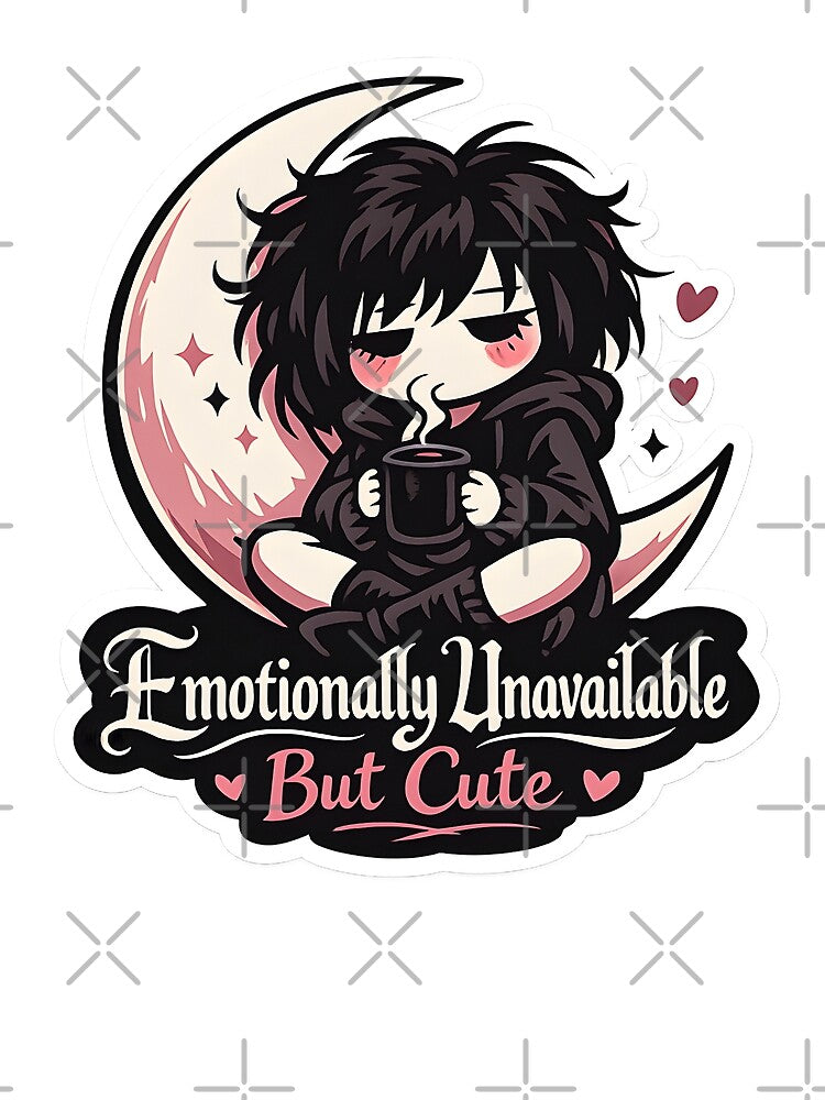 Emotionally Unavailable But Cute Soft Goth Stickgirl Cozy Dark Academia Aesthetic by StickyGuys