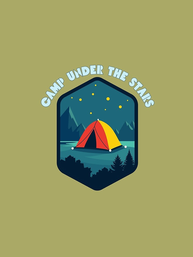 Camp Under the Stars – Night Camping Adventure T-Shirt by MUKUND FASHION DESIGN