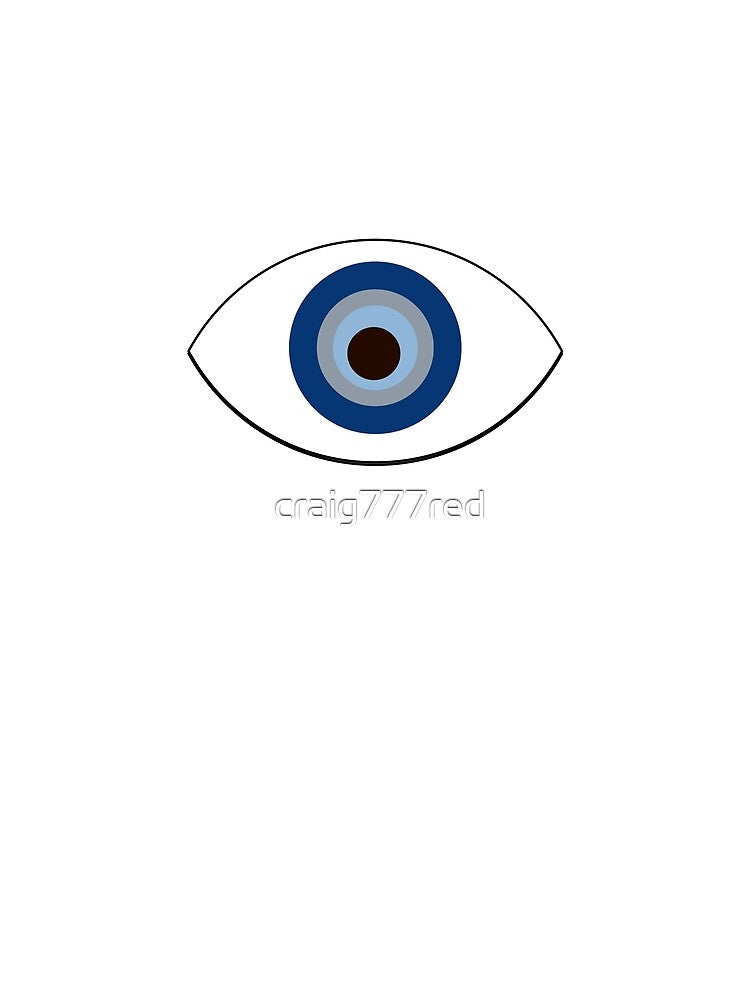Evil Eye with white background by craig777red