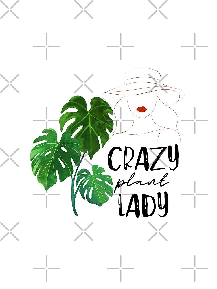 Monstera Crazy Plant Lady – Funny Plant Lover Gift, Plant Mom Humor by Im-Ara