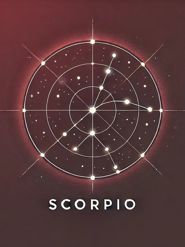 Minimalist Scorpio Constellation Design by Designeerguy
