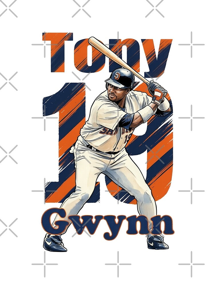 Retro Tony Gwynn 19 - San Diego Baseball Legend by Thogan0416