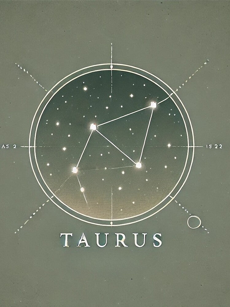 Minimalist Taurus Constellation Design by Designeerguy