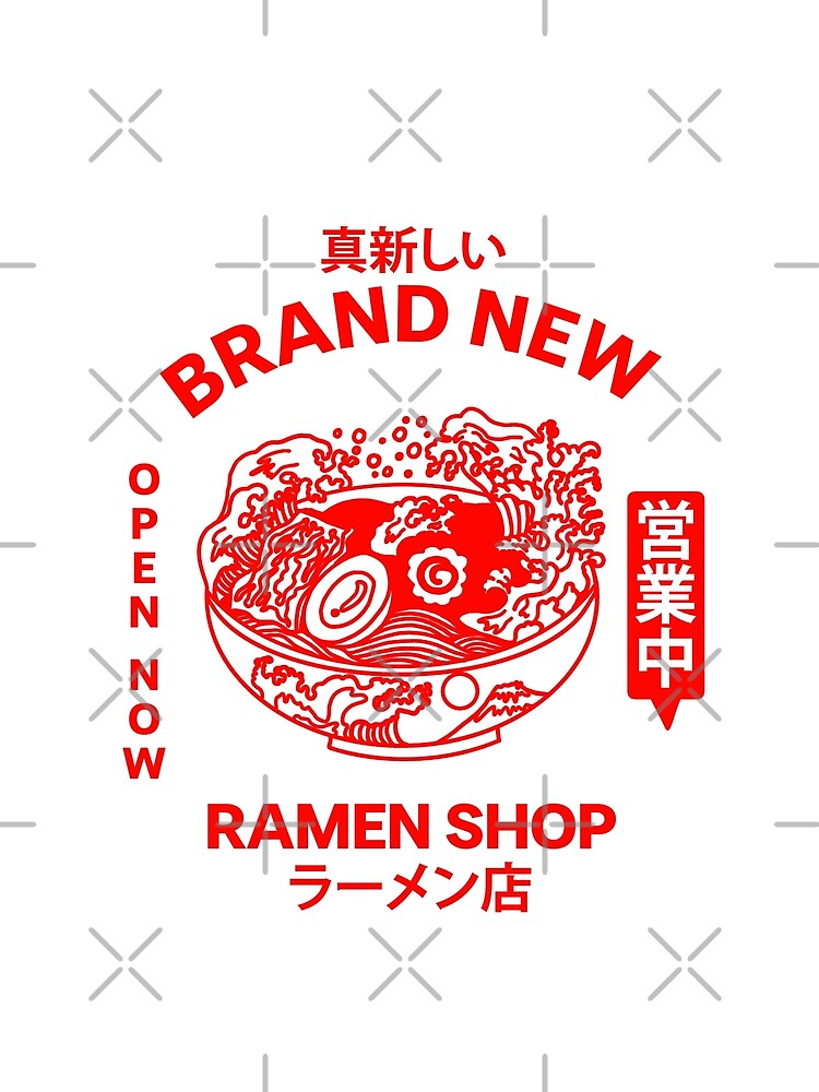 RAMEN JAPANESE STREET STYLE RED by mjtcrp