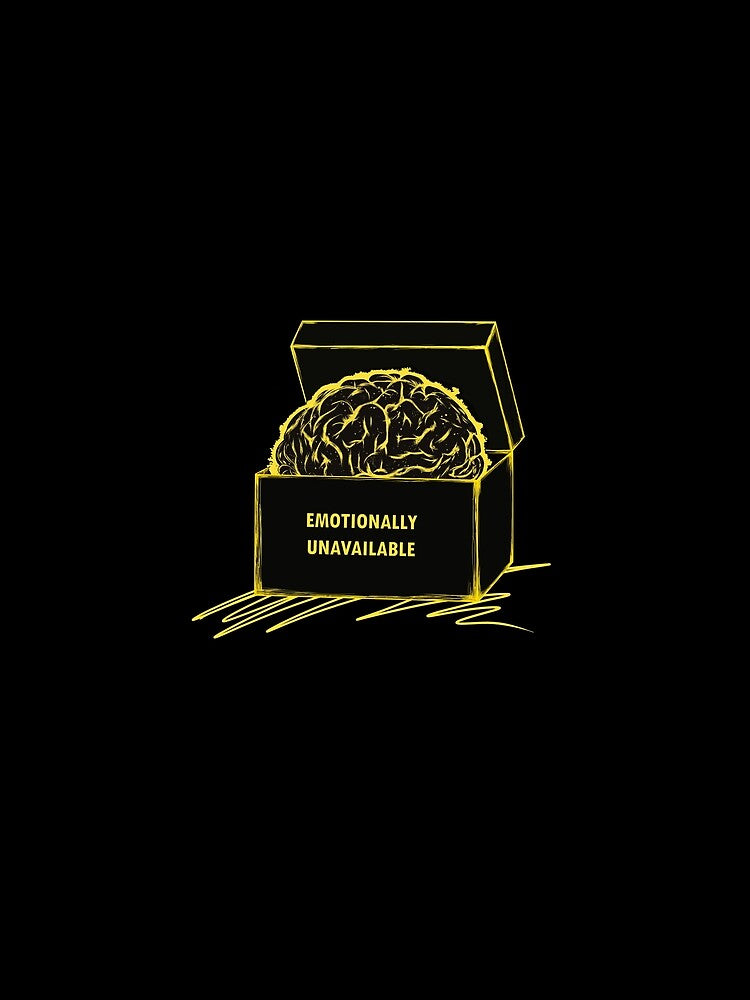 Emotionally Unavailable – Brain in a Box Funny Gifts by FMproject