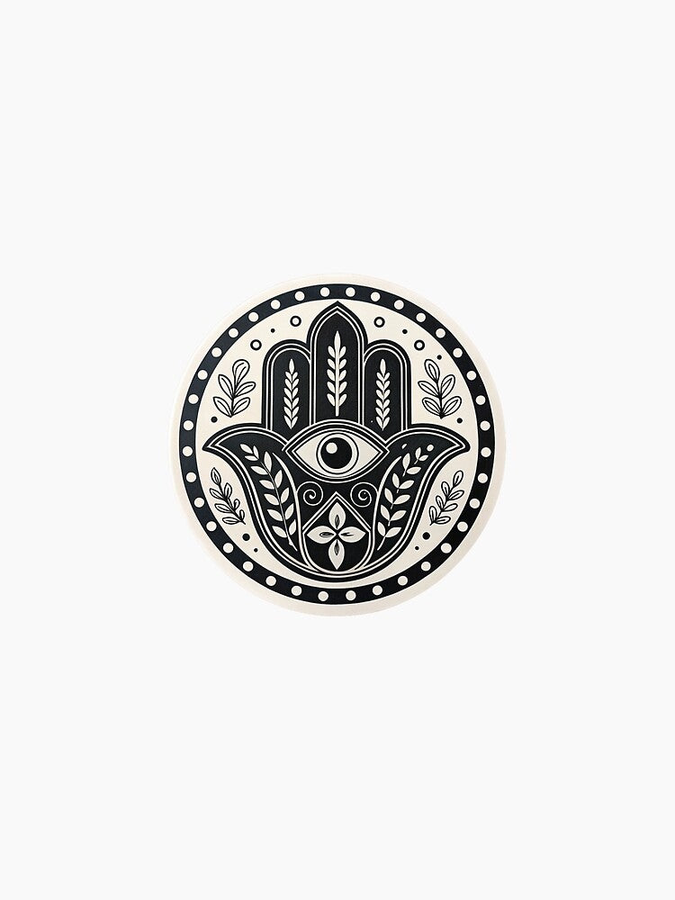 Hamsa with Evil eye black by Lucky 777
