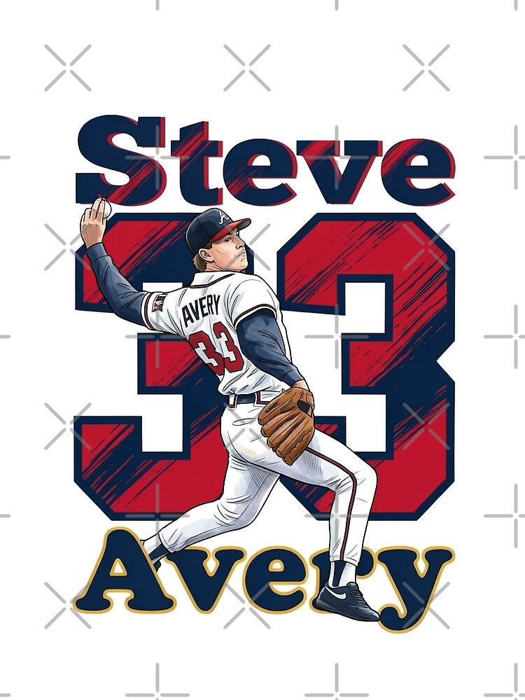 Retro Steve Avery 33 - Atlanta Baseball by Thogan0416
