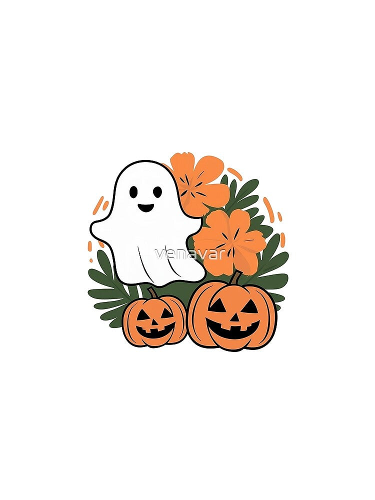 cute ghost fall halloween pumpkin by venavar
