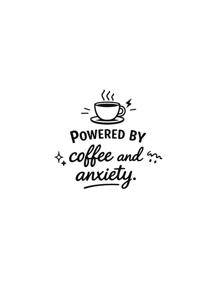 Powered By Coffee And Anxiety by Mikelapapela