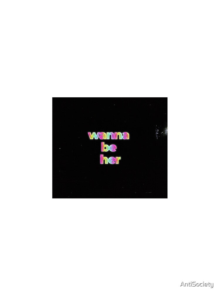Holographic "wanna be her" by June lyrics l Holo text by AntiSociety