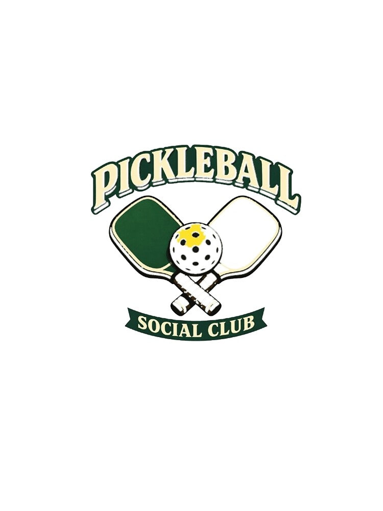 Retro Pickleball Social Club T-Shirt | Vintage Pickleball Lover Gift | Trendy Court Sports Apparel by PickleballPulse