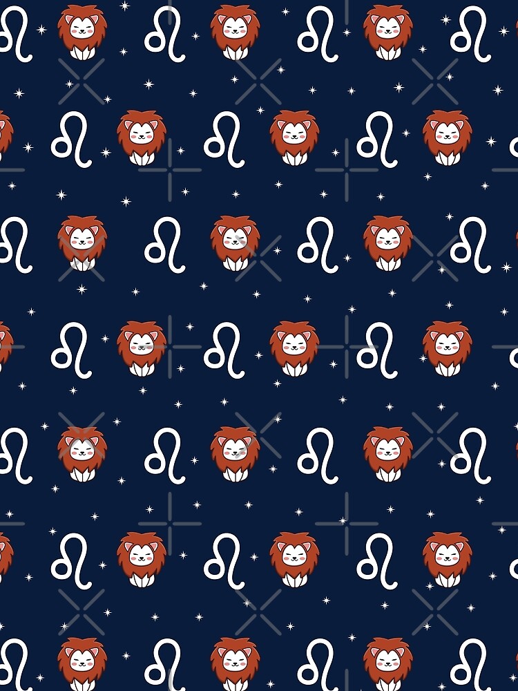 Leo Zodiac Cat Pattern by Luan Huynh