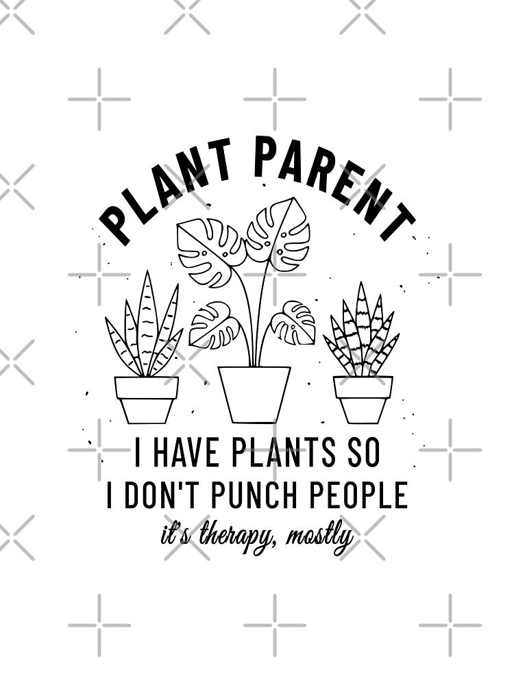 Funny Plant Parent T-Shirt - Houseplant Therapy Monstera Succulent Slogan by Enga6