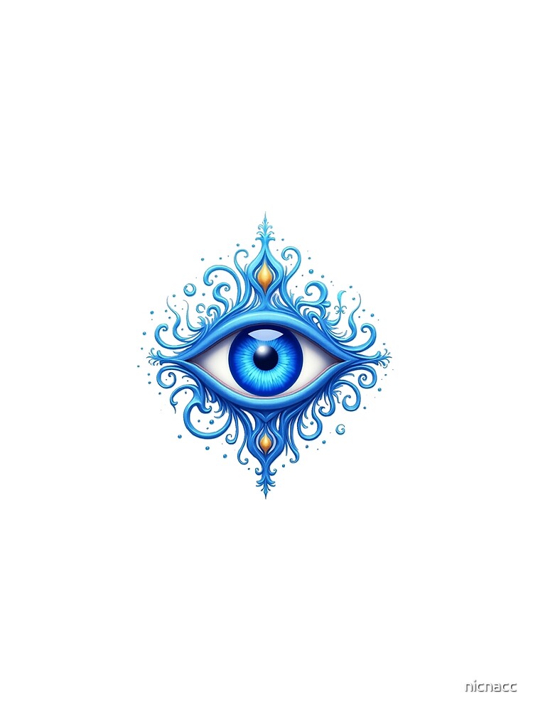 spiritual art, nazar evil eye energy protection from energy vampires by nicnacc