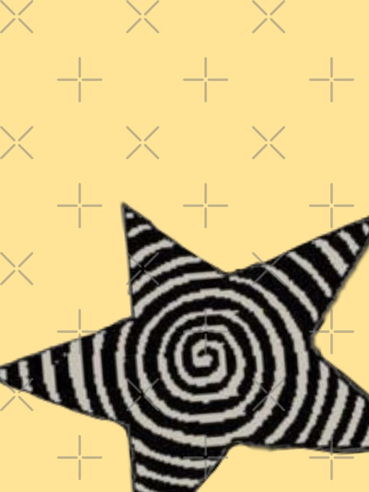black and white spiral star by trinketgal