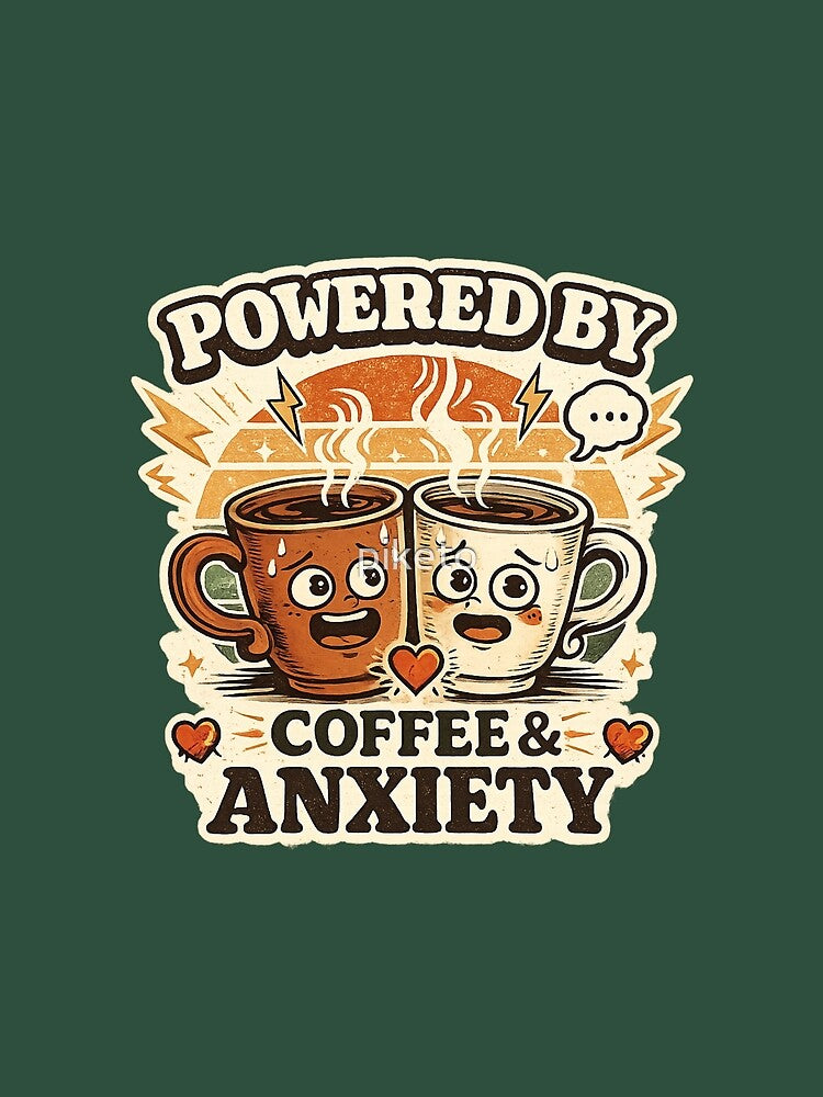 Powered by Coffee & Anxiety Retro by piketo