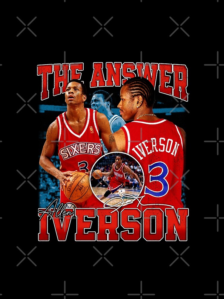 Allen Iverson The Answer Basketball Legend Signature Vintage Retro 80s 90s Bootleg Rap Style by Jonas Homenick ⭐⭐⭐⭐⭐(316)