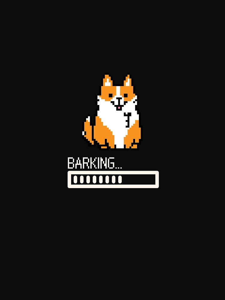 Corgi bark loading, barking dog corgie by T-Look