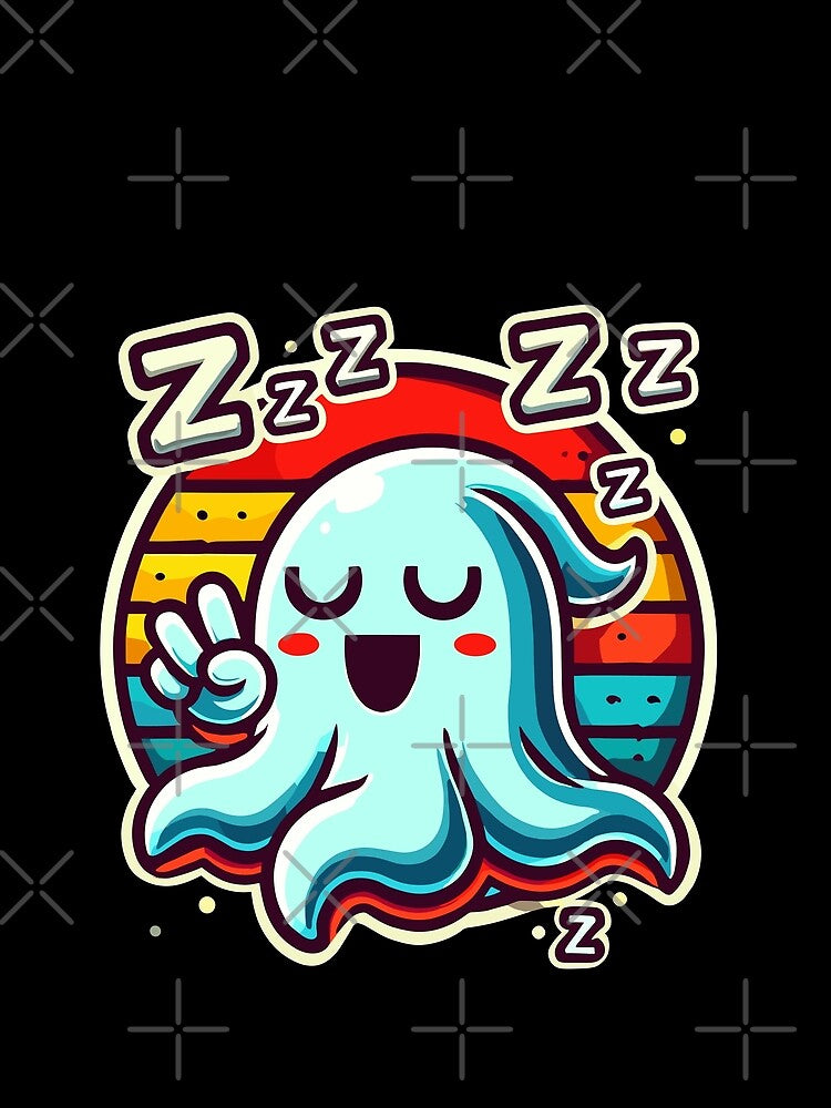 Cute Sleeping Ghost Funny Halloween by LuminOrb