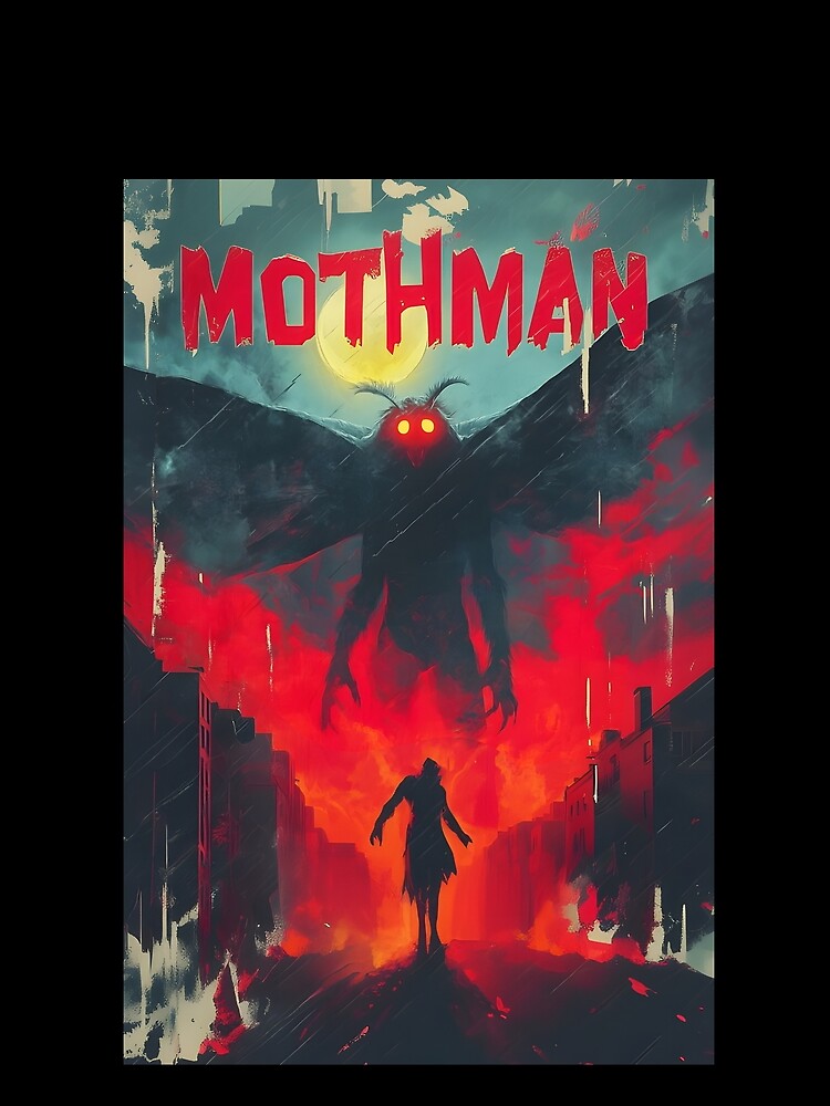 mothman vintage poster design by Best Joy