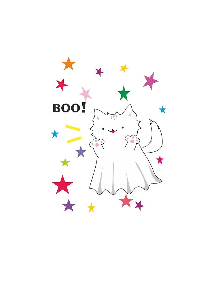 Boo! Cute Ghost Cat by NataBro