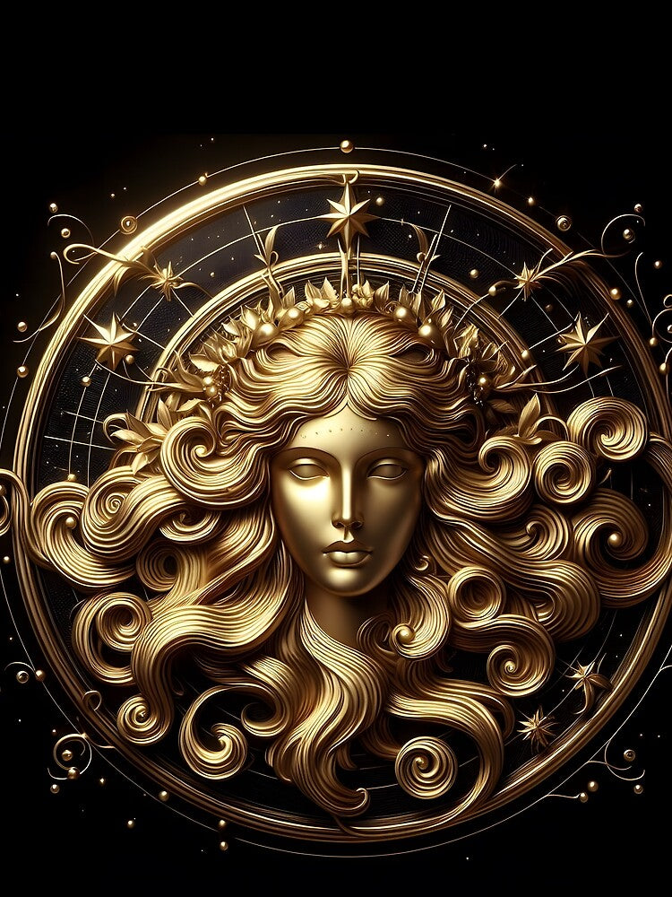 Virgo Zodiac Sign by GalleryBrisArt