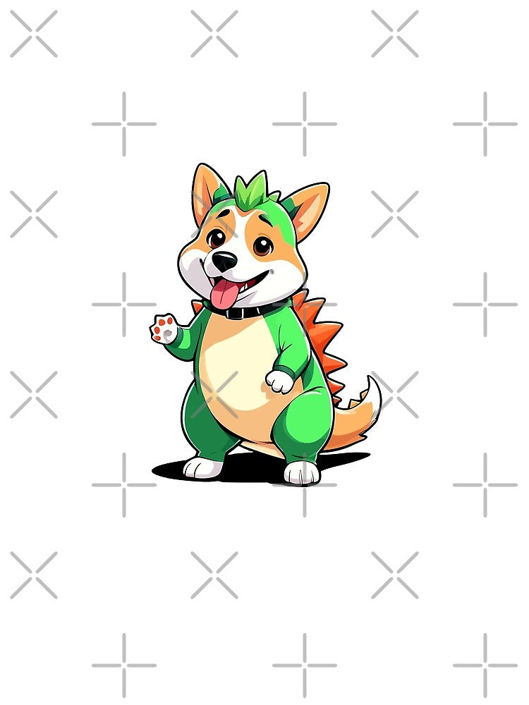 Cute Corgi Dinosaur by DogGarden