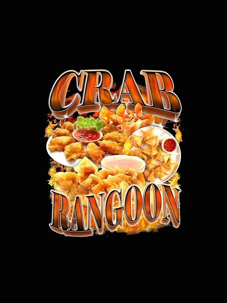 Crab Rangoon Meme Bootleg Rap Style 90s Vintage Funny 1990s by IsitTrue