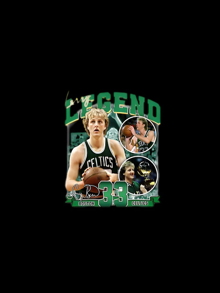 Larry Bird Legend Basketball Signature Vintage Retro 80s 90s Bootleg Rap Style by Foro-Chance