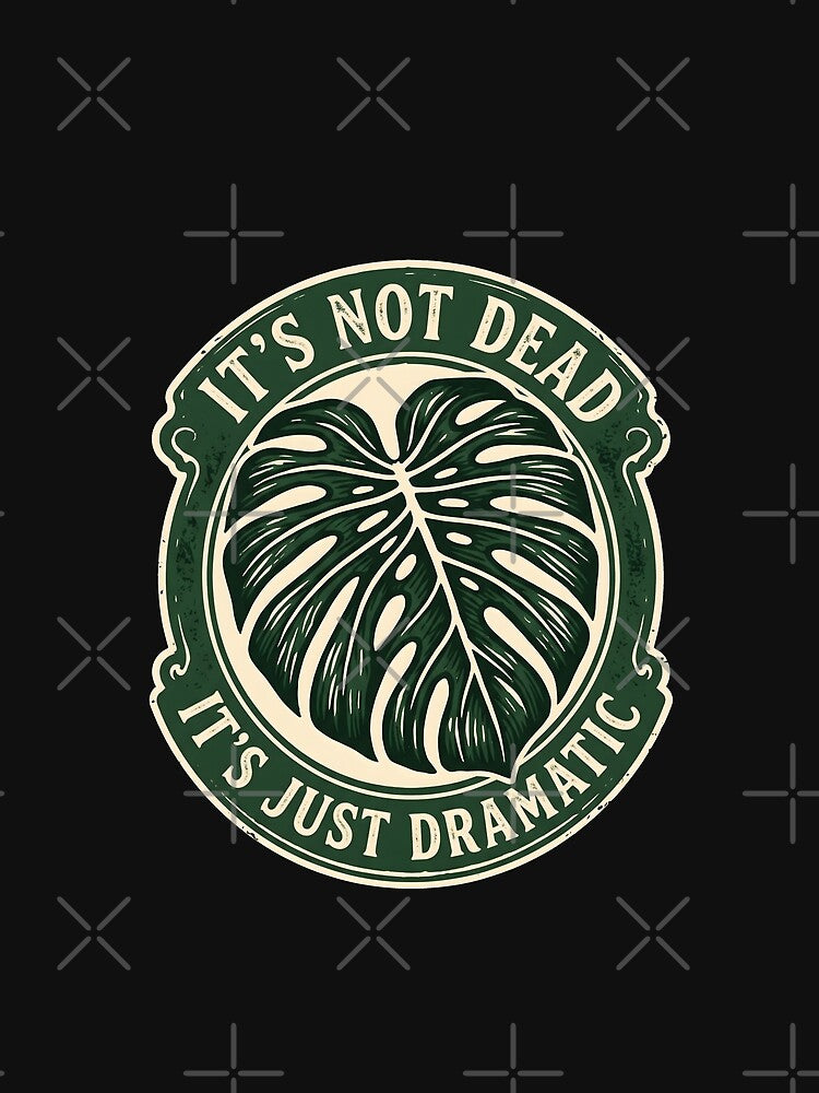 Dramatic Monstera Leaf Funny Plant Parent Graphic by SplashTastic