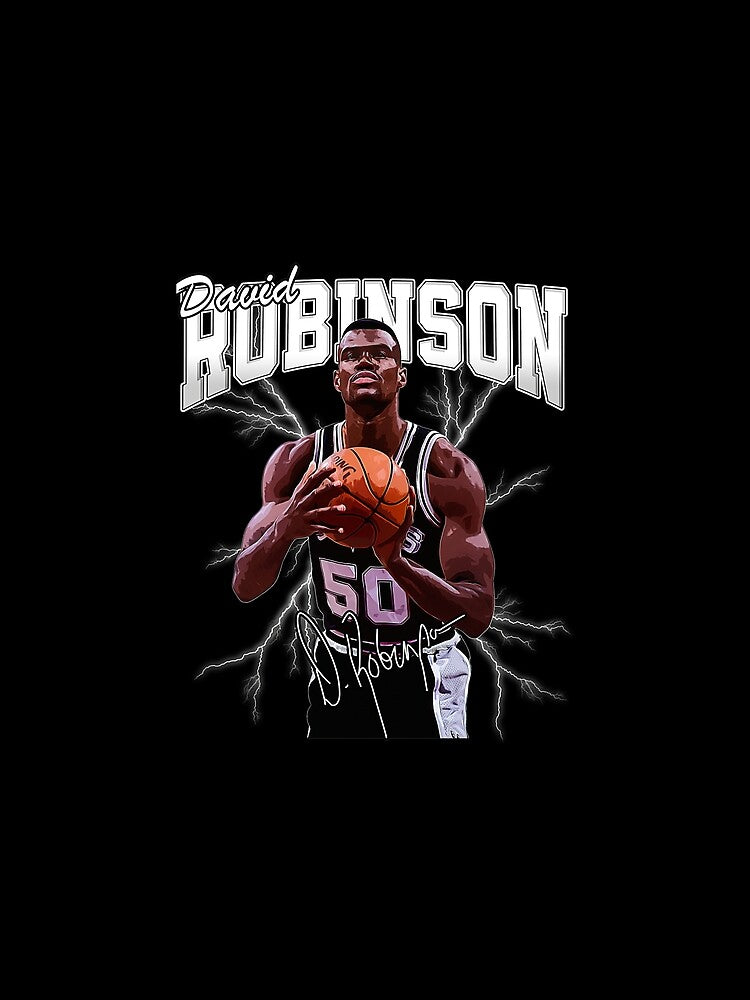 David Robinson Basketball Legend Signature Vintage Retro 80s 90s Bootleg Rap Style by Monirother