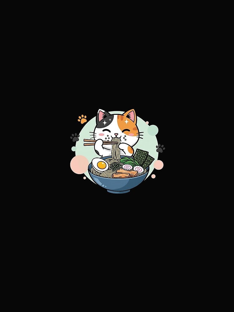 Ramen Cat Anime Bowl Kawaii Neko Japanese by cawtoon