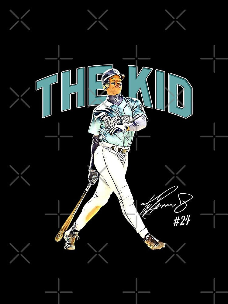 Ken Griffey Jr The Kid Seattle Baseball Legend Signature Vintage Retro 80s 90s Bootleg Rap Style by EllenMitchell