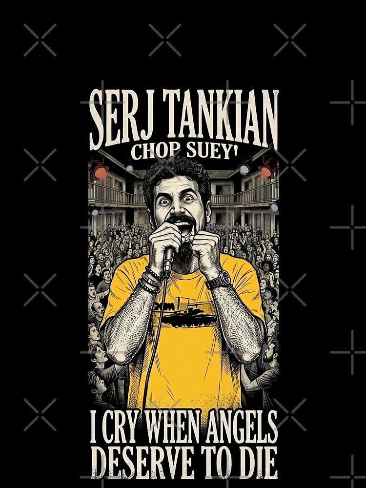 Serj Tankian Chop Suey Retro 90s Vintage Bootleg Style Metal by Thogan0416