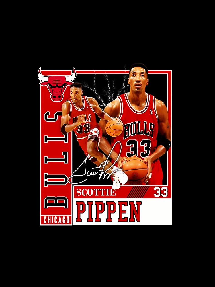 Scottie Pippen Basketball Legend Chicago Signature Vintage Retro 80s 90s Bootleg Rap Style by ‪Laila Eisa‬‏
